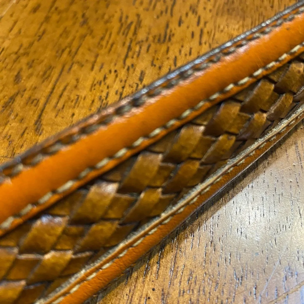 Kabota tractor‎ 15th anniversary buckle and leather bonded belt Size 46. Vintage
